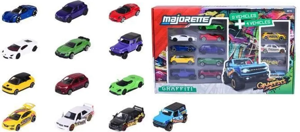 Mini Voitures Smoby en Lot de 12 - Jouets d'Éveil Multicolores Bébé