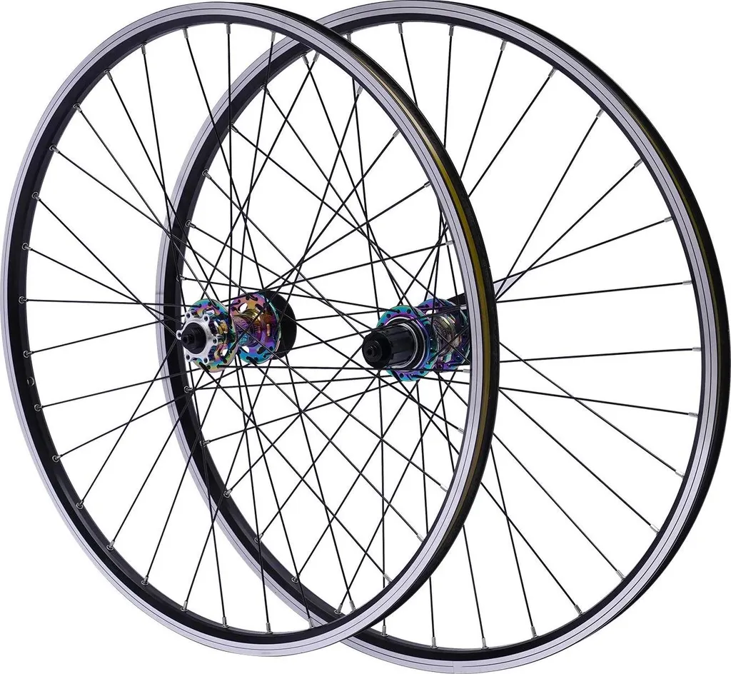 Roues VTT aluminium 74 cm légères et robustes compatible cassette 12V - 3