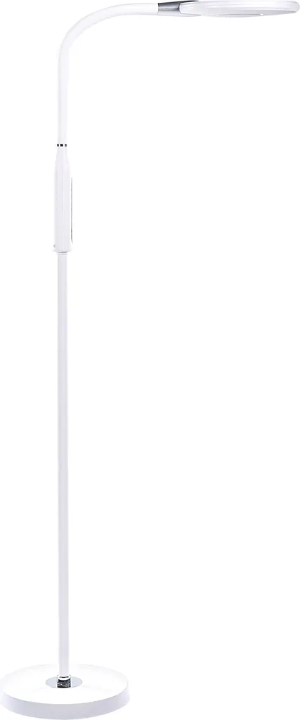 BELIANI Lampadaire LED Blanc 148 cm avec Variateur Coulissant Moderne