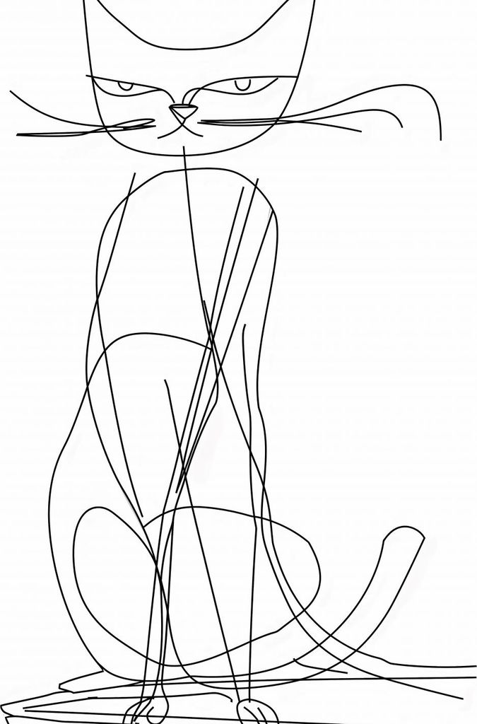 Poster 60x80cm Katze Linial