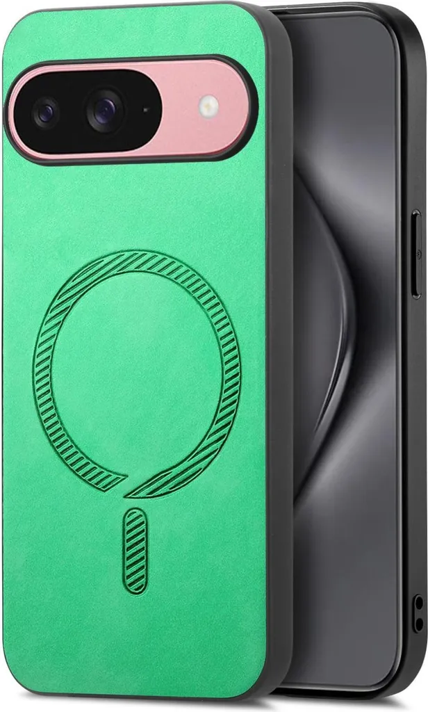 Custodia MagSafe Google Pixel 10 Pro Verde Phonesta Retro Leather