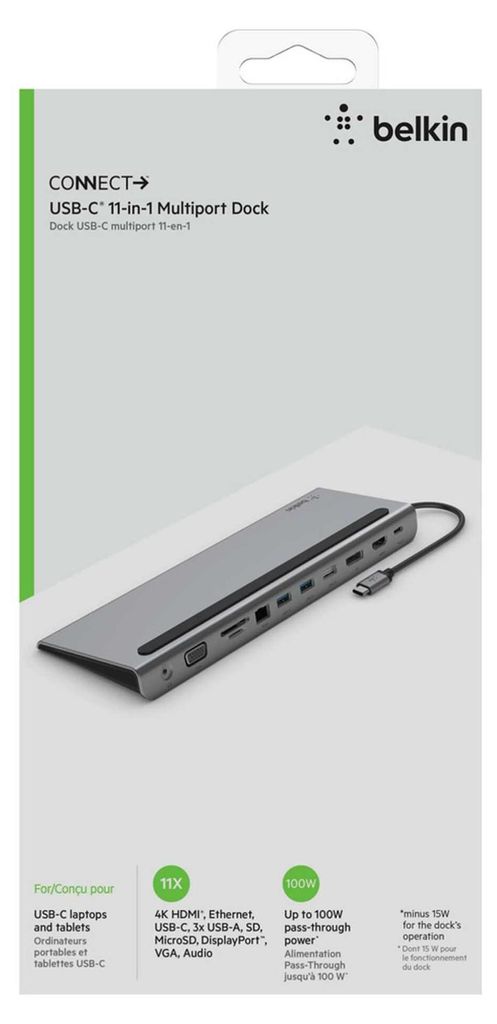 Belkin INC004BTSGY, Kabelgebunden, USB 3.2 Gen 1 (3.1 Gen Produktbild 