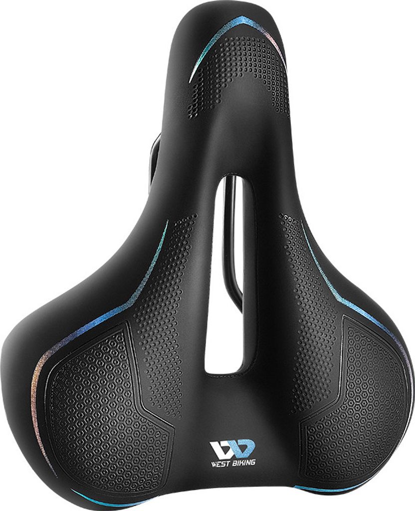 INF Bunter Komfort-Fahrradsattel - Essentiell für Freizeitradler Mehrfarbig