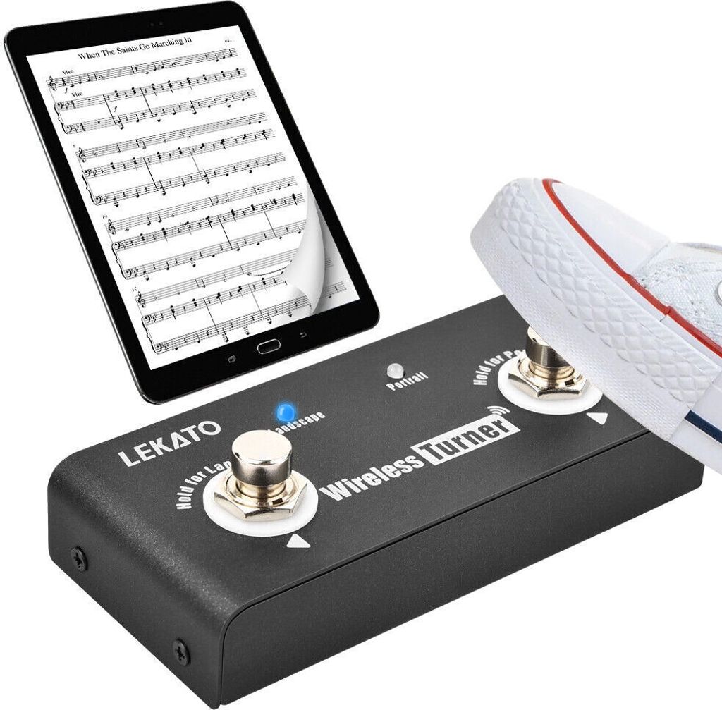 LEKATO Kabelloser Page Turner-Pedal-Controller Produktbild 1