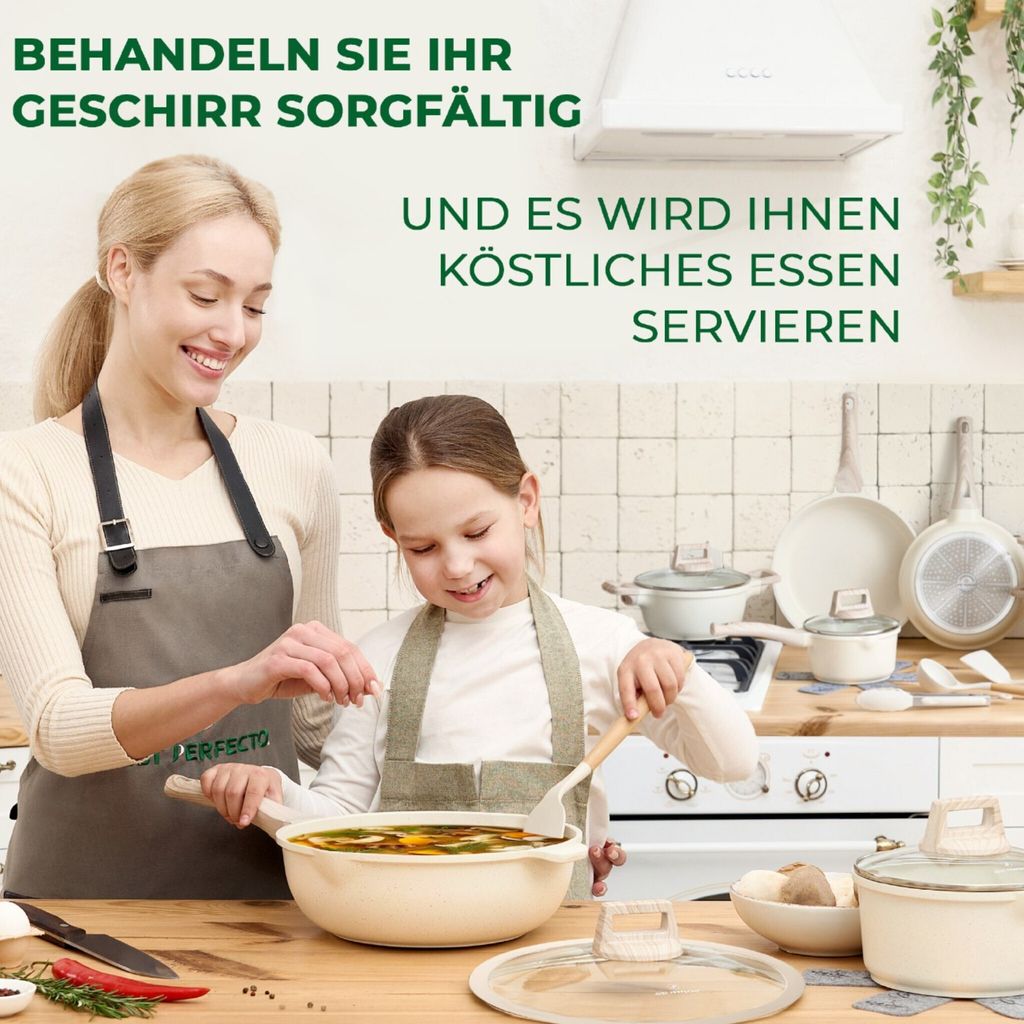 JUST PERFECTO Induktions Töpfe Set - Pfannenset mit deckel Produktbild 7
