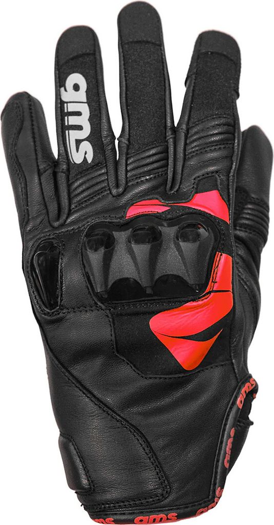gms Handschuhe Curve schwarz-rot XS