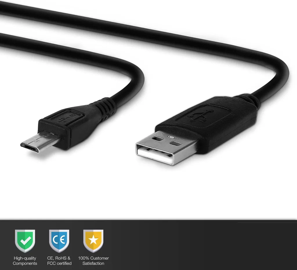 2x Cavo Micro-USB CELLONIC per Oukitel WP13 WP12 Pro WP6 | Punta Lunga - 2