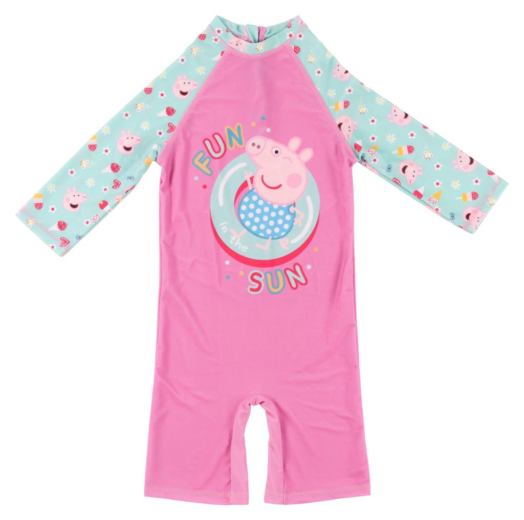 Peppa Wutz Schwimmanzug UV-Schutz 50 für Mädchen - Kinder Produktbild 