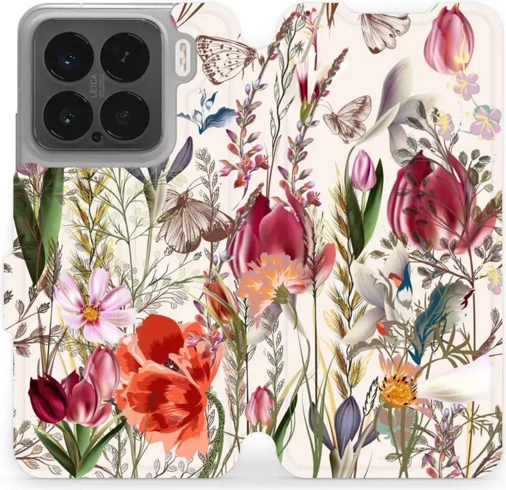 Handyhülle mit klappe für Xiaomi 15, Mobiwear Book, Blumenstrauß