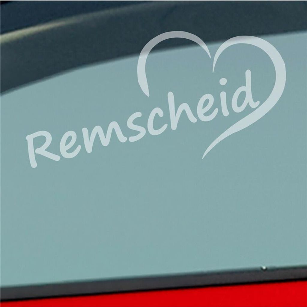 Auto Aufkleber Remscheid Herz Stadt City Love Liebe 16,5x8 Produktbild 