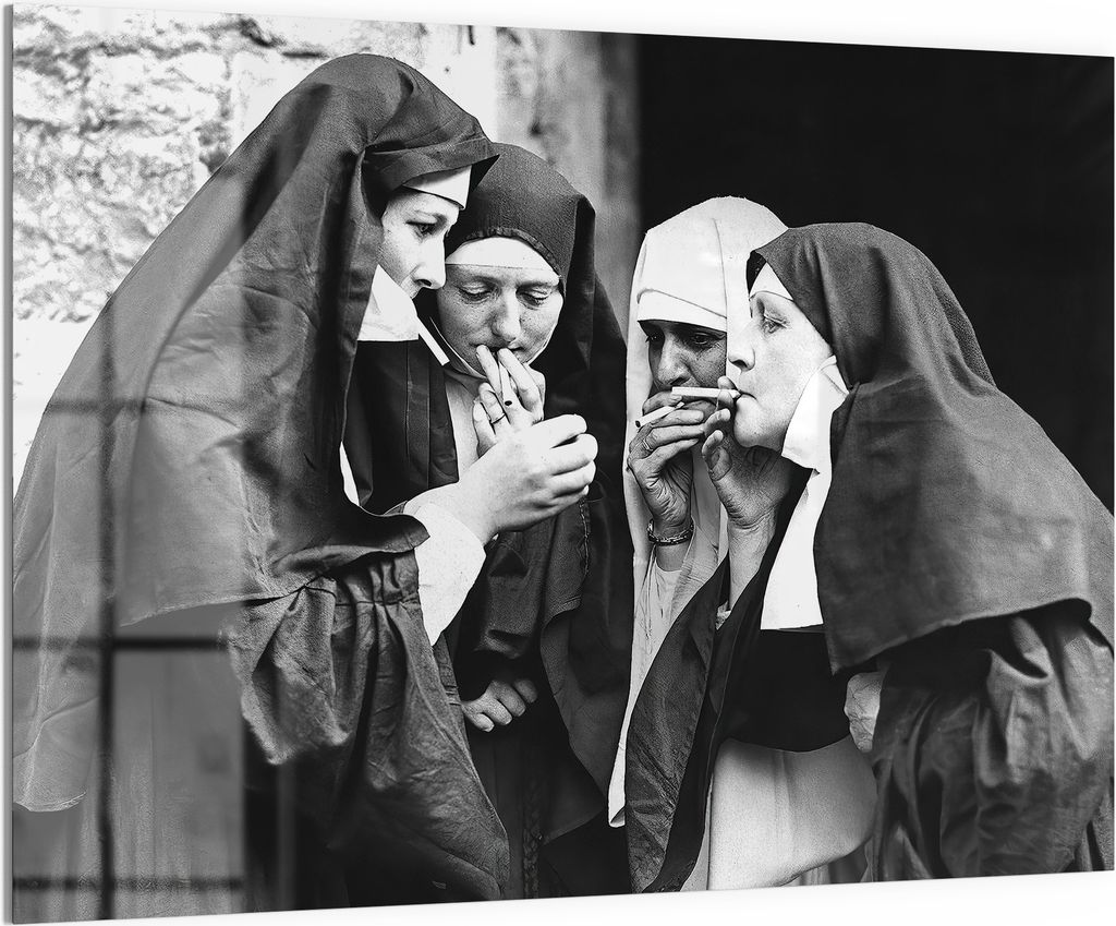 DEQORI Magnettafel Glas 120x90 cm 'Verbotene Freuden' beschreibbar Whiteboard Küche