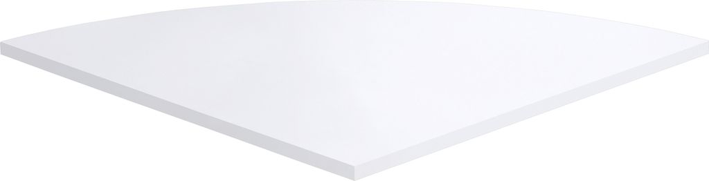 Schreibtischplatte >CALVIA 3< in Brillantweiß - 80x2,2x80cm (BxHxT)