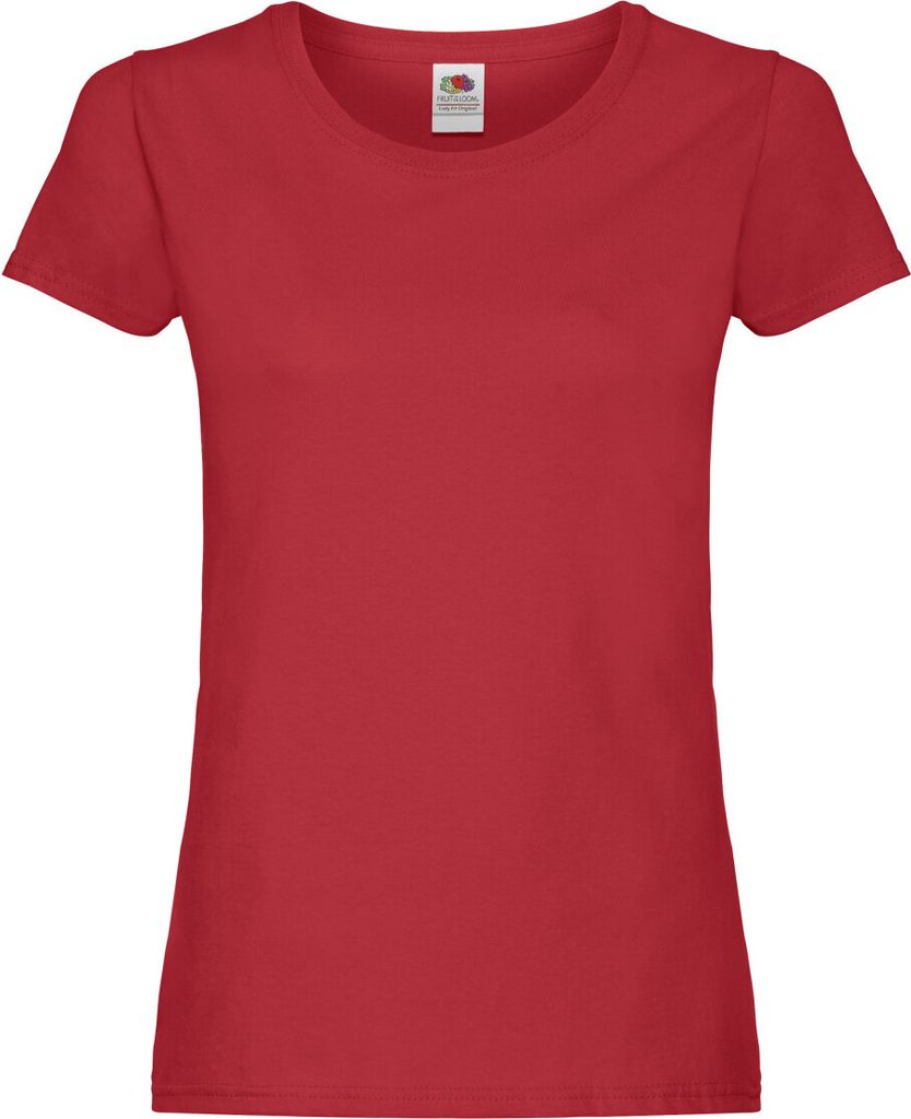 Fruit of the Loom - T-Shirt für Damen BC5439 (M) (Rot)
