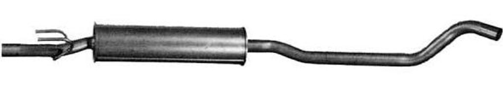 VEGAZ OS-334 Mittelschalldämpfer Schalldämpfer für OPEL Corsa B Schrägheck (S93) Tigra Coupe (S93) Corsa B Kastenwagen (S93) Corsa B Caravan (S93)