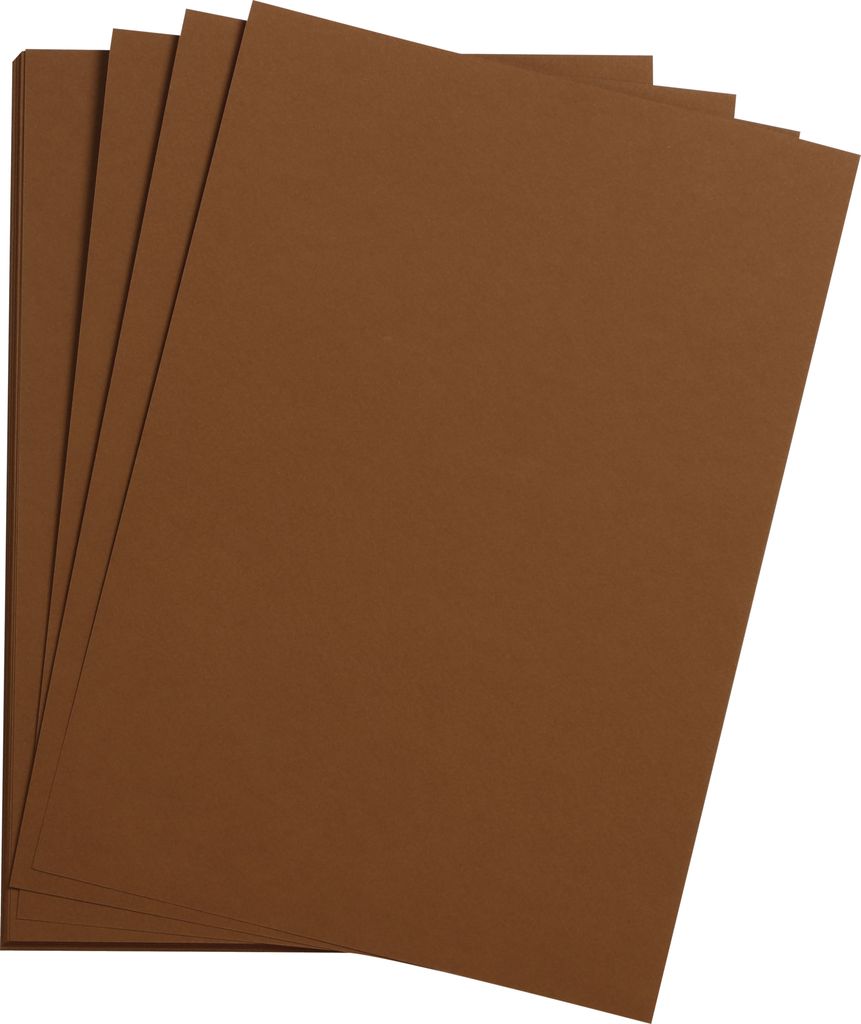 Clairefontaine Zeichenpapier 50x65 cm 160g, Pack. 24 Bogen - Braun 93765C