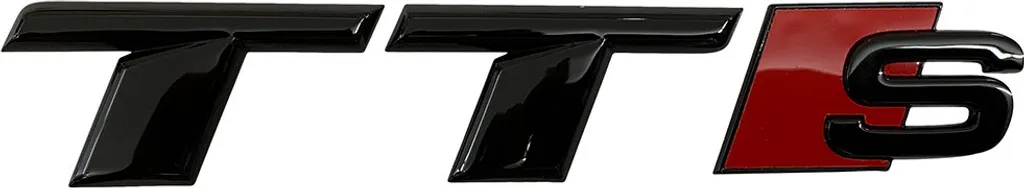 Originale Audi TTS TT Black Edition emblema logo lettering in nero