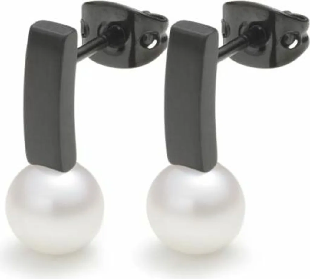Boucles d'oreilles créoles Monomania - Bijoux modernes en acier brossé