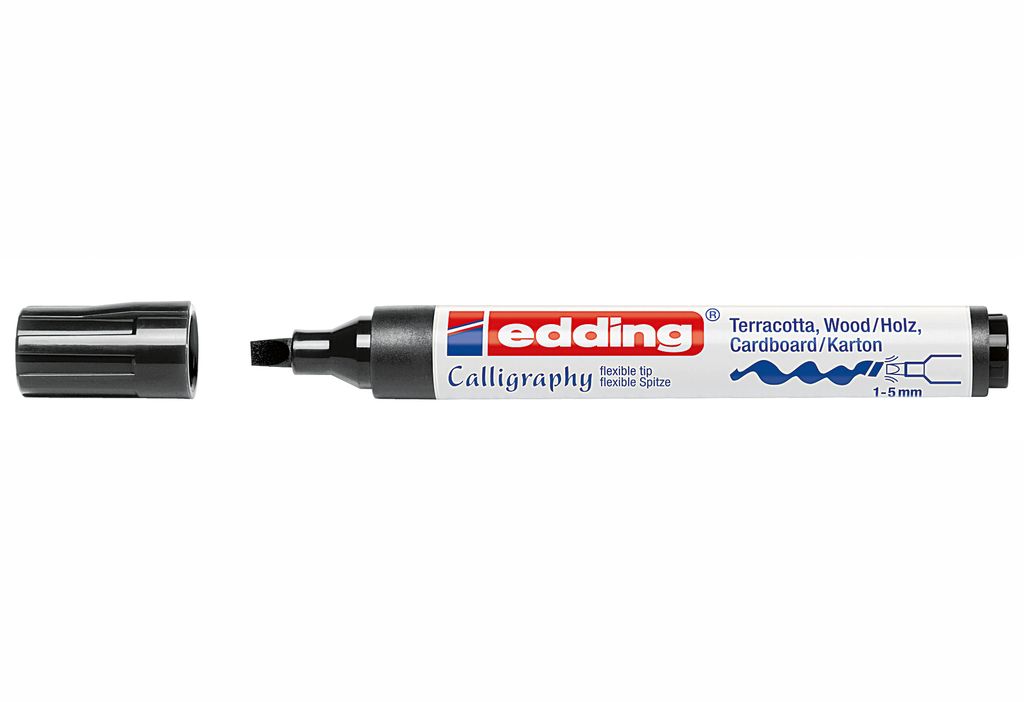 Edding 1455, 1 szt., Czarny, Końcówka stożkowa, 1 mm, 5 mm, Zdjęcie produktu 