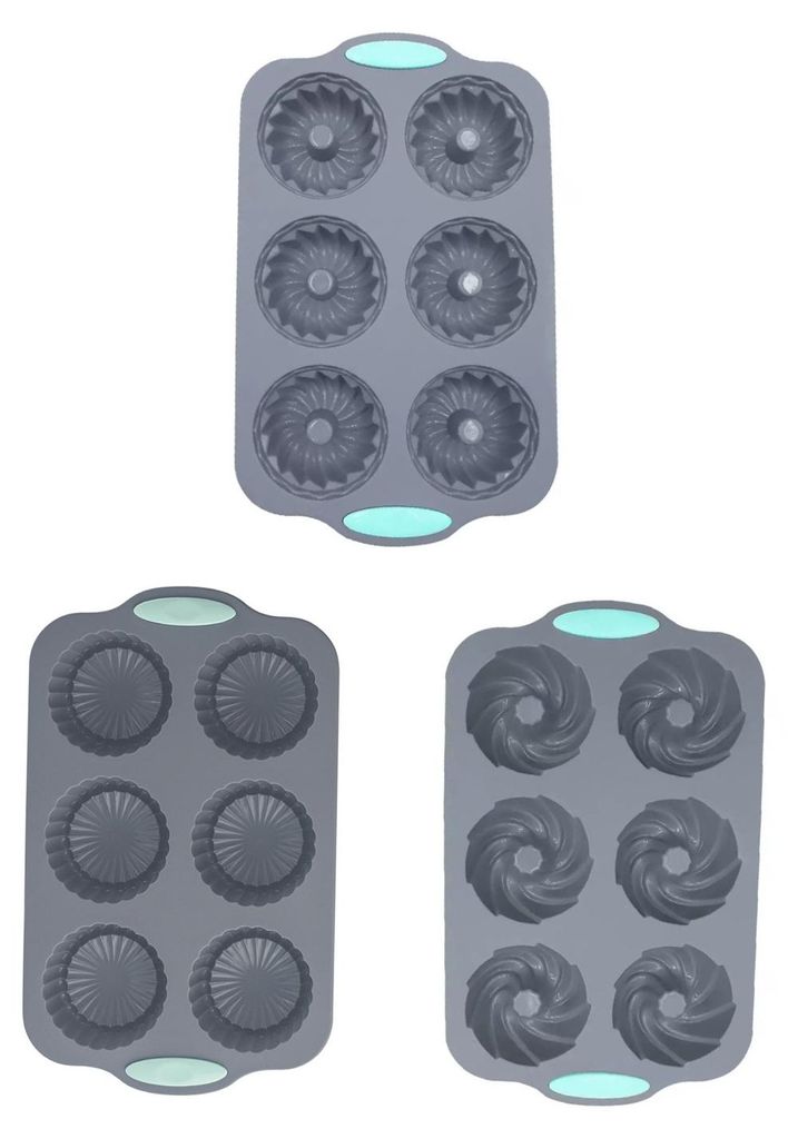 Silikon-Kranzform mit 6 Mulden – Weihnachtsbackform für Cupcakes, Seife, Pralinen – Flexible DIY-Bastelform & Festtagsleckereien