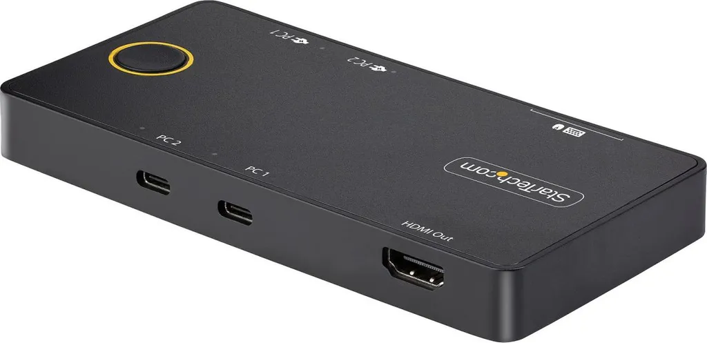 Switch KVM USB-C pour double moniteur HDMI et recharge PC 100W