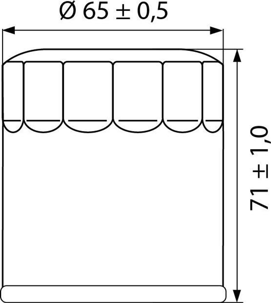 Hi-Q Ölfilter Patrone OF303, passend für Honda/Kawasaki/Yamaha