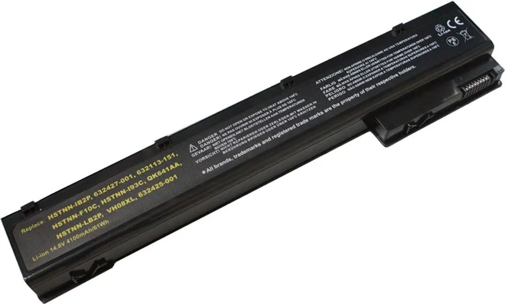 Batterie Haute Capacité 4.4 Ah pour HP EliteBook 8560w 8760w 8770w Noir