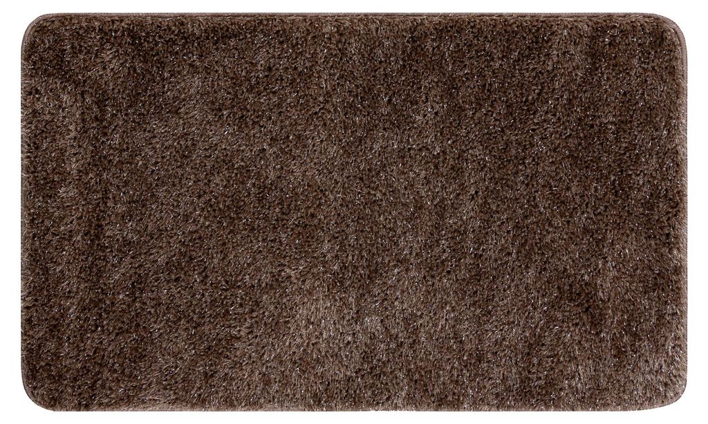 Badteppich SYNERGY, Glamour, rutschfest, weich – Polyester beige beige 50x80 cm