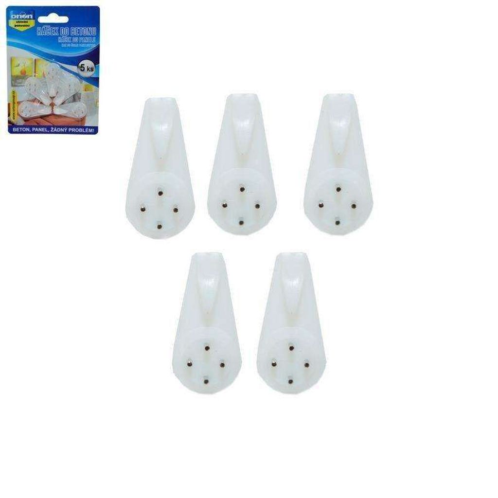 ORION Nástěnné háčky Betonové háčky Bilderhaken 4x2 cm 5x Obrázek produktu 