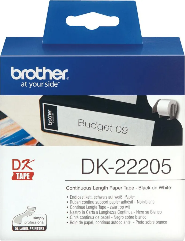 Rouleau Étiquettes d'Expédition et Signalétique DK22205 Brother 62mm