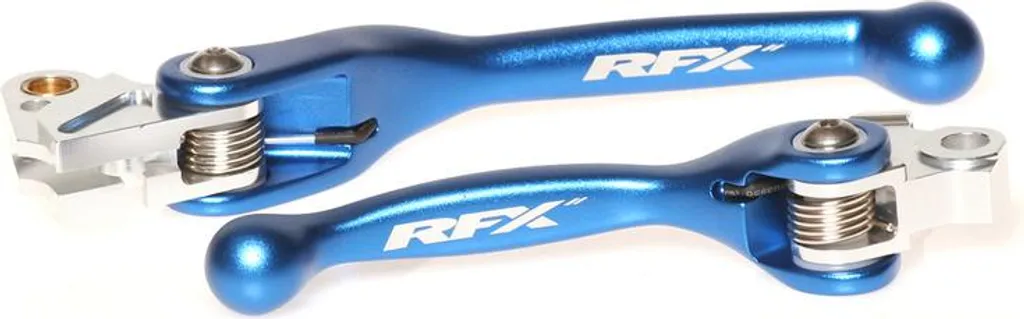Jeu de leviers flexibles forgés RFX Race bleu pour motocross et enduro