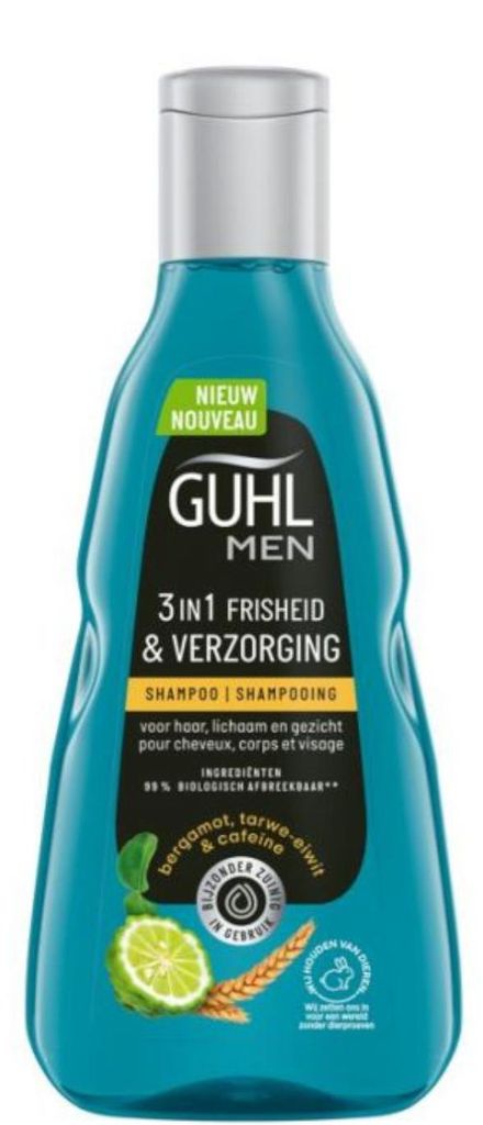 Guhl Man 3-in-1 freshness & care shampoo 250ml Produktbild 