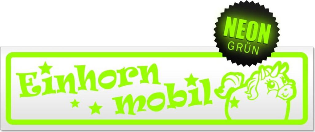 Einhorn Mobil Magnetschild Schild magnetisch