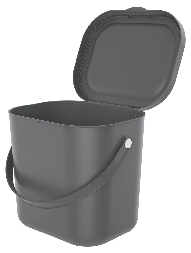 Rotho Albula, 6 l, Prostokątny, Plastik, Antracyt, Ręczny, Zdjęcie produktu 