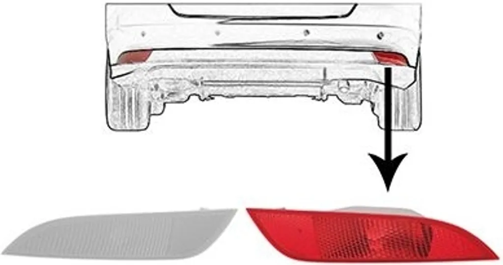 Catadioptre Rouge Rectangulaire Universel pour Remorque et Camion - 2 Pièces