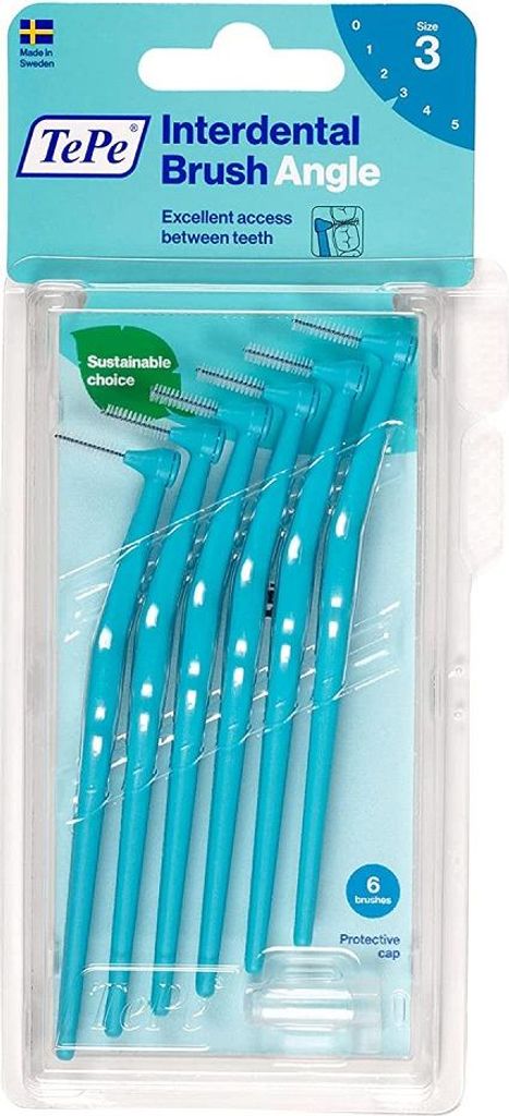 TePe Angle mezizubní kartáčky 3 modré (0,6 mm) 6 ks Obrázek produktu 