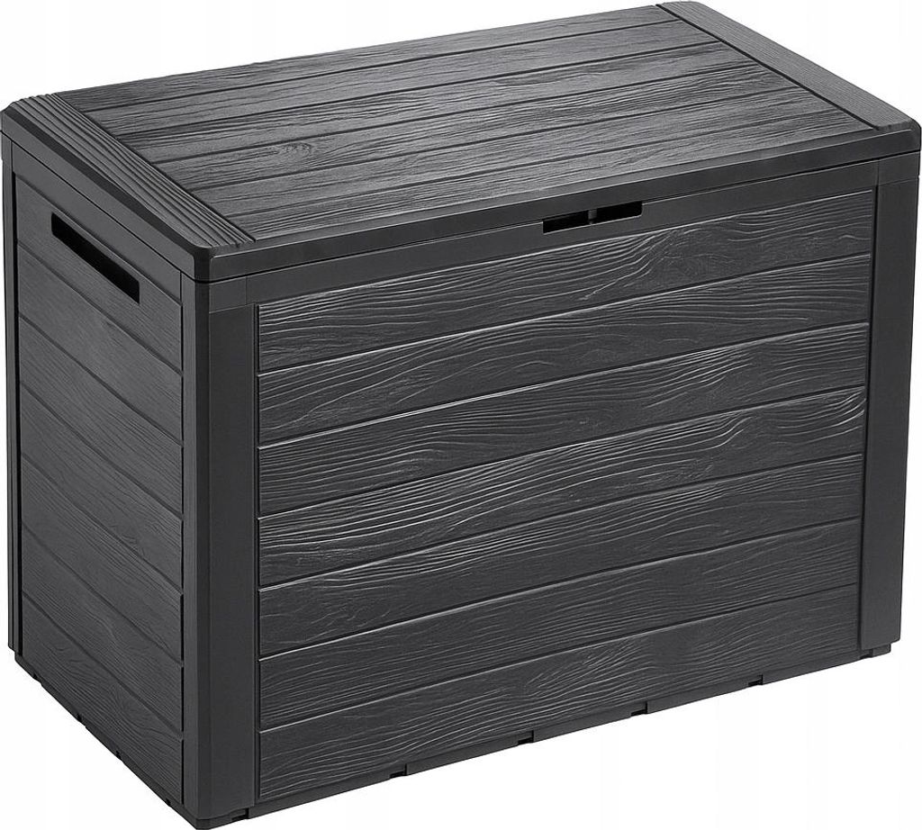 Gartenbox 190L FEINZ Wetterfest Ideal Für Balkon Und Terrasse Viel Stauraum Anthrazit