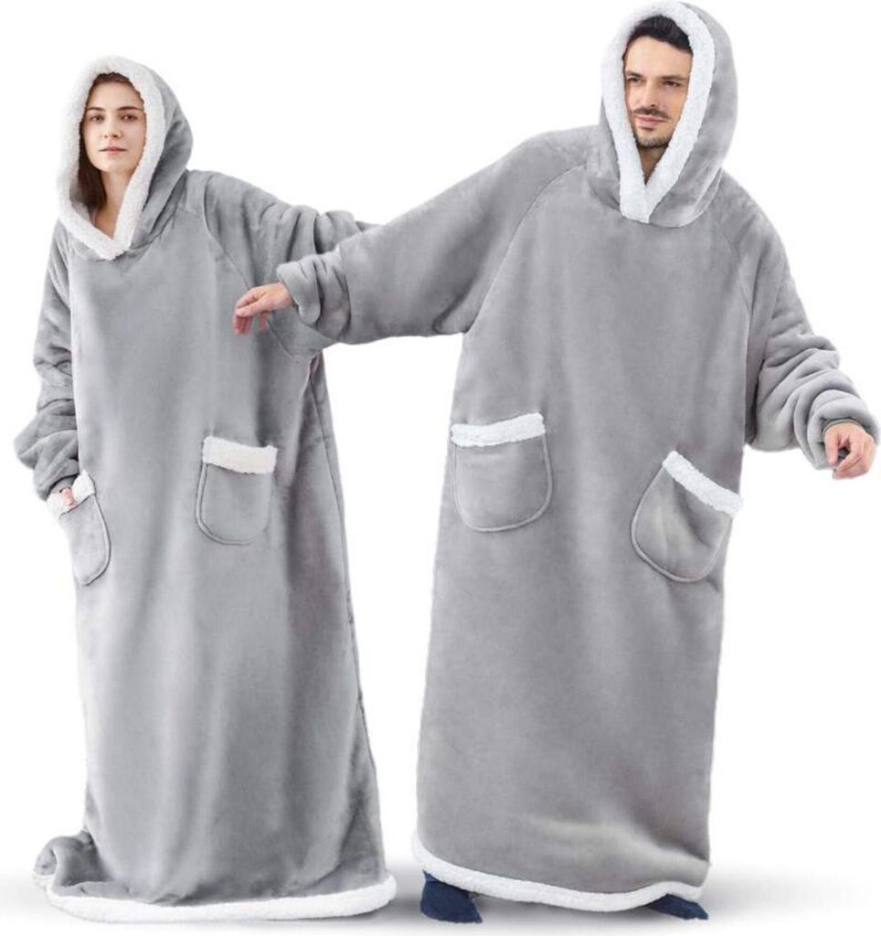 Freetoo Hoodie Decke, Kunstfaserbettdecke Decke Oversize Produktbild 5