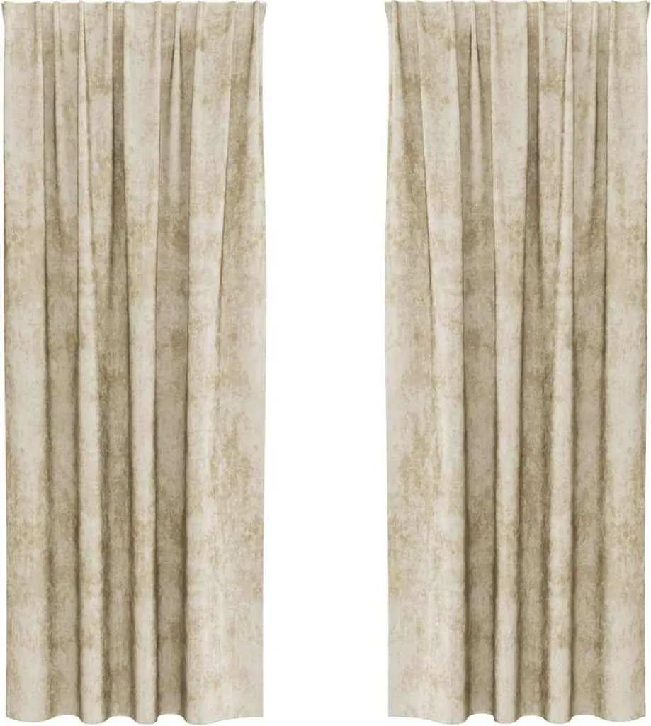vidaXL Tende Velluto 2 pz Crema 260x140 cm | Prezzo e Qualità
