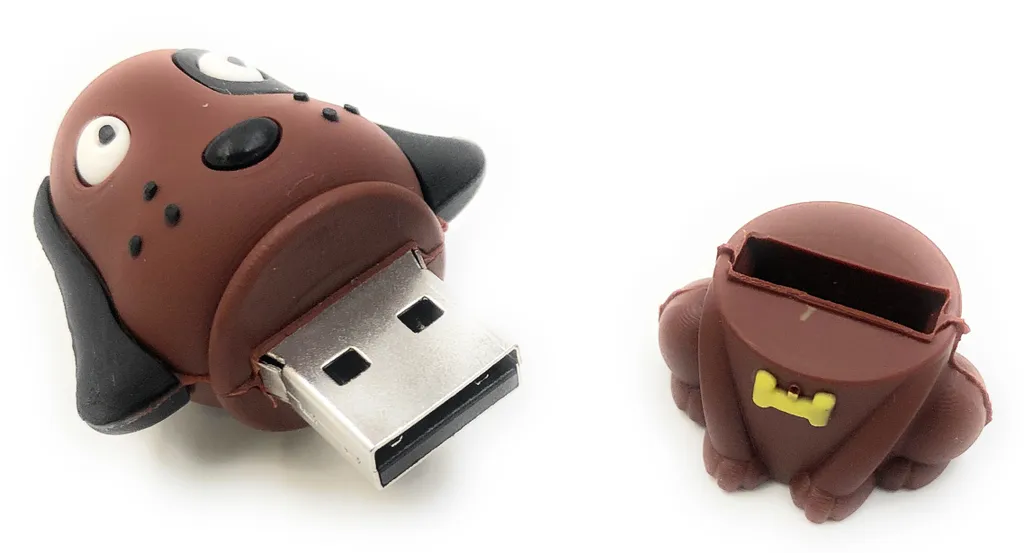 Clé USB 128 Go Chien Marron pour Sauvegarde Photos et Vidéos USB 3.0