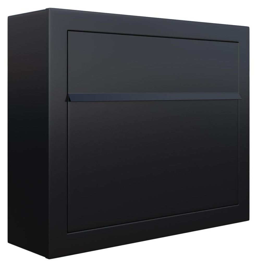 Wandbriefkasten Elegance in Schwarz Produktbild 