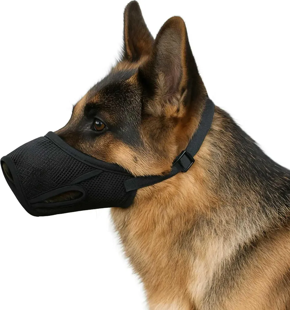 Museruola Morbida XL per Cani Nera - Sicurezza e Comfort in Città - 6