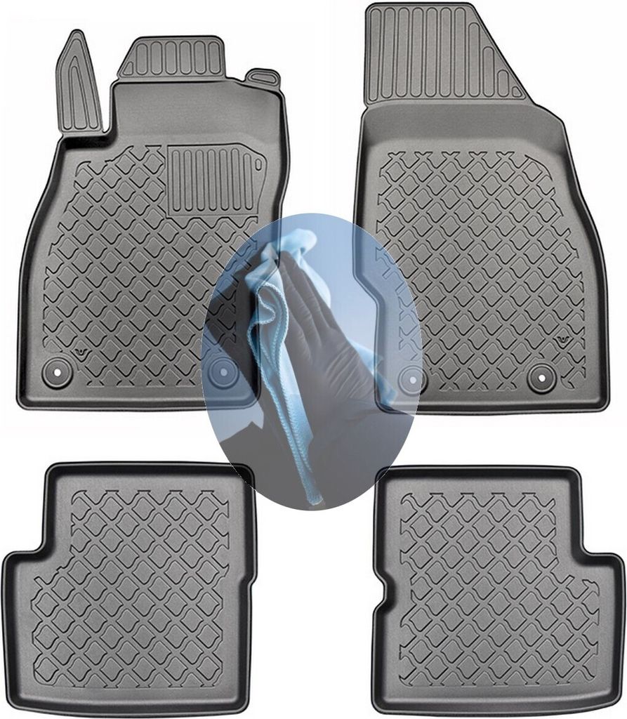 Z521691 TPE-Gummifußmatten kompatibel mit Opel Corsa D Sport Schrägheck Hatchback 5-türer 2006-2014
