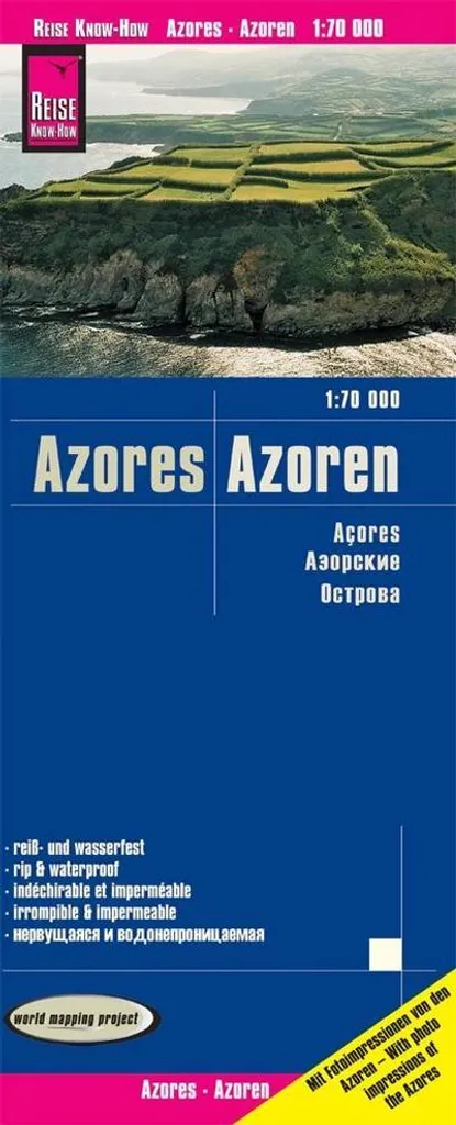 Carte Açores 1:70.000 imperméable : Navigation précise et durable - 2