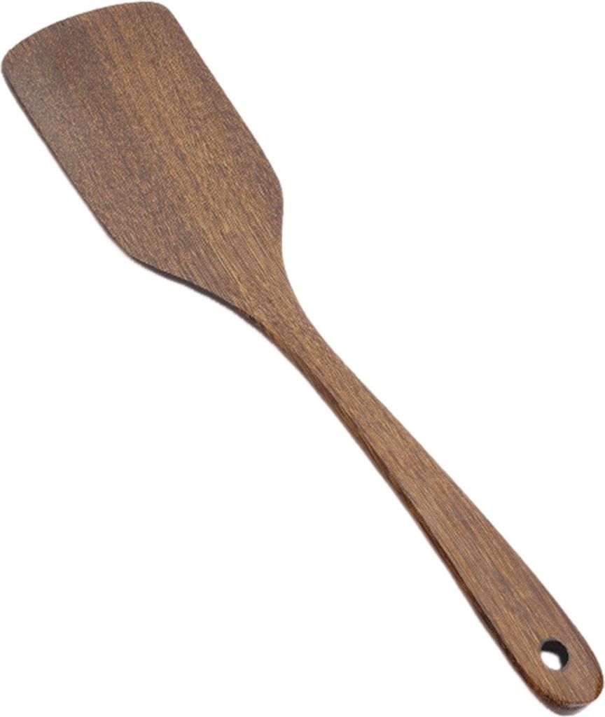 Holz Reis Löffel Langen Griff Flach Braten Turner Spachtel Suppe Schöpfkelle Kochen Utensil Runde Kanten Küche Werkzeuge