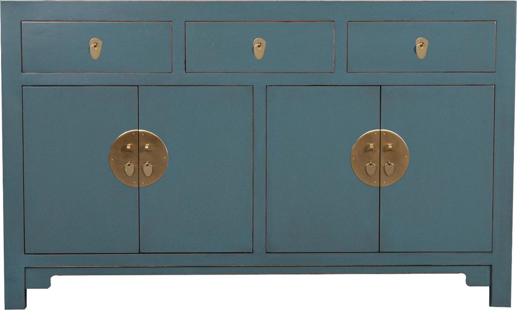 Fine Asianliving Chinesische Kommode chinesisches Sideboard chinesischer Schränke China Möbel Schrank Orientalischer Asiatischer 140x85x35