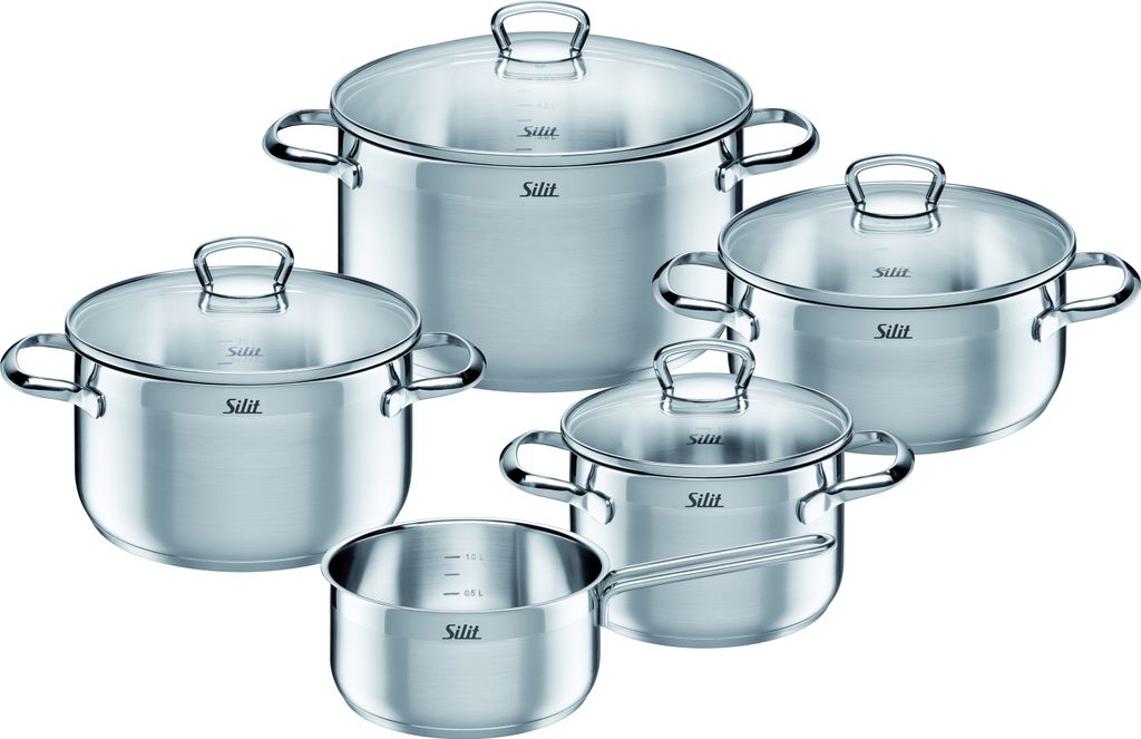 Silit Toskana Topfset 5-teilig Silber Produktbild 