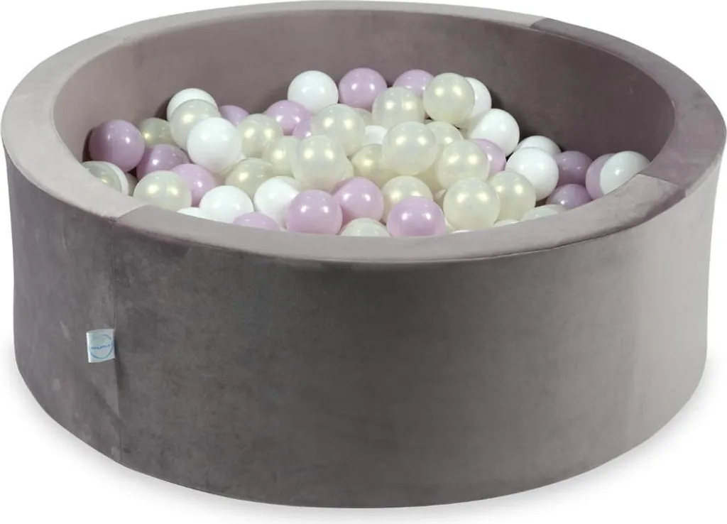 Piscine à balles 90x30 cm violette sécurisée : éveil et jeu enfant