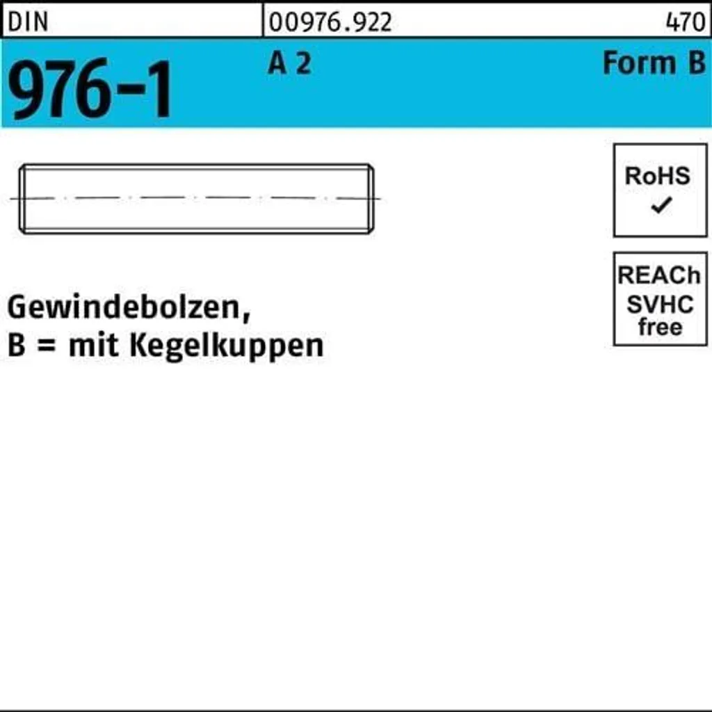 Stock 10 Barre Filettate DIN 976 M16x160 A2-70 Inox per Manutenzione
