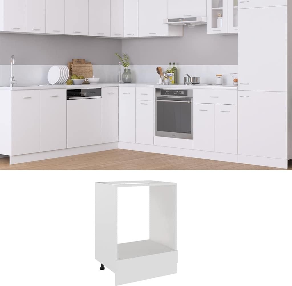 vidaXL Herdumbauschrank Lyon Weiß 60x46x81,5 cm Produktbild 