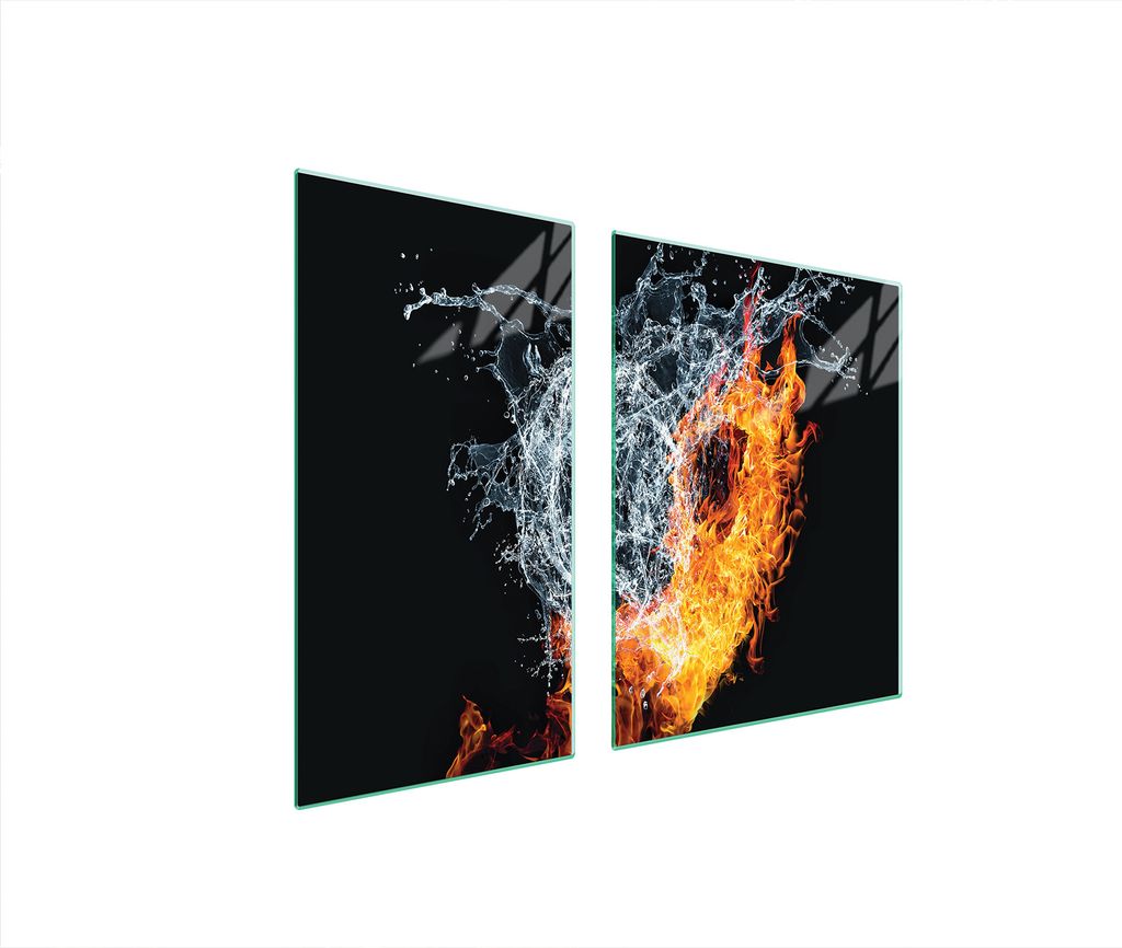 Glasschutzplatte Für Herd 90X52 Herz